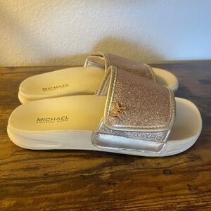 Michael Kors Glitter Slide Sandals